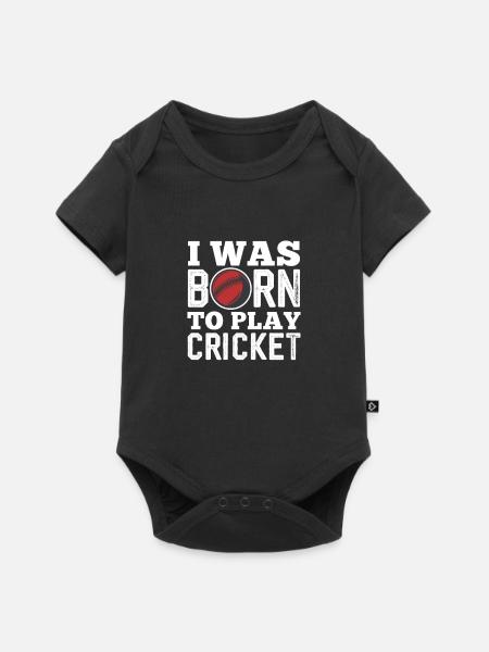 Cricket - Baby Premium Kurzarmbody - Schwarz