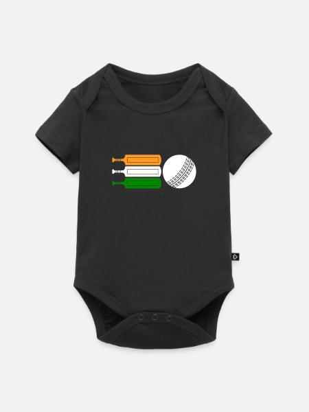 Cricket - Baby Premium Kurzarmbody - Schwarz
