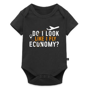 I look like I'm going economy first - Baby Premium short-sleeve bodysuit - black - Front