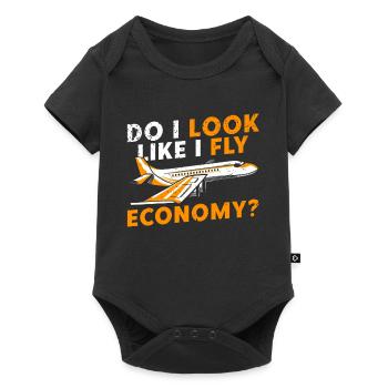 I look like I'm going economy first - Baby Premium short-sleeve bodysuit - black - Front