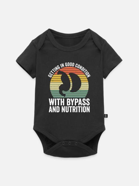 Adipositaschirurgie Gewichtsverlustchirurgie - Baby Premium Kurzarmbody - Schwarz