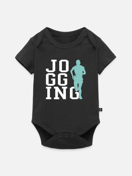 Joggen - Baby Premium Kurzarmbody - Schwarz