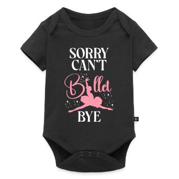 Ballet Dancer Dance Girl Ballerina - Baby Premium Kurzarmbody - Schwarz - Vorne