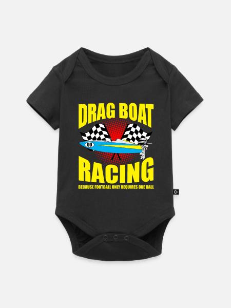 Drag Boot Design für Rennbootfahrer - Baby Premium Kurzarmbody - Schwarz