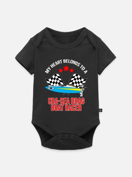 Drag Boot Design für Rennbootfahrer - Baby Premium Kurzarmbody - Schwarz