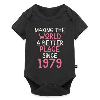 Making the World a better place since 1979 - Baby Premium Kurzarmbody - Schwarz - Vorne