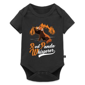 Roter Panda Flüsterer Red Panda Whisperer - Baby Premium Kurzarmbody - Schwarz - Vorne