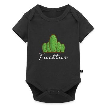 Middle Finger Cactus Fucktus Statement - Baby Premium short-sleeve bodysuit - black - Front
