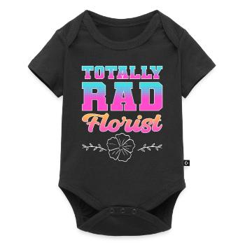 Totalement Rad Fleuriste Fleuriste Floral - Body à manches courtes Premium Bébé - noir - Devant