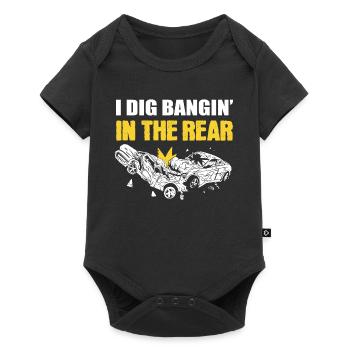 I Dig Bangin' In The Rear Demolition Derby Racing - Body à manches courtes Premium Bébé - noir - Devant