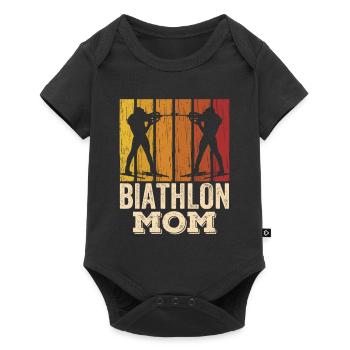 Biathlon Maman Biathlète Biathlète Biathlète Biathlons Sport - Body à manches courtes Premium Bébé - noir - Devant