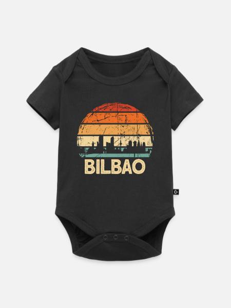 Bilbao - Baby Premium Kurzarmbody - Schwarz