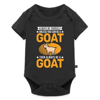Chèvres Cadeau Chèvre Hôte Chèvre - Body à manches courtes Premium Bébé - noir - Devant