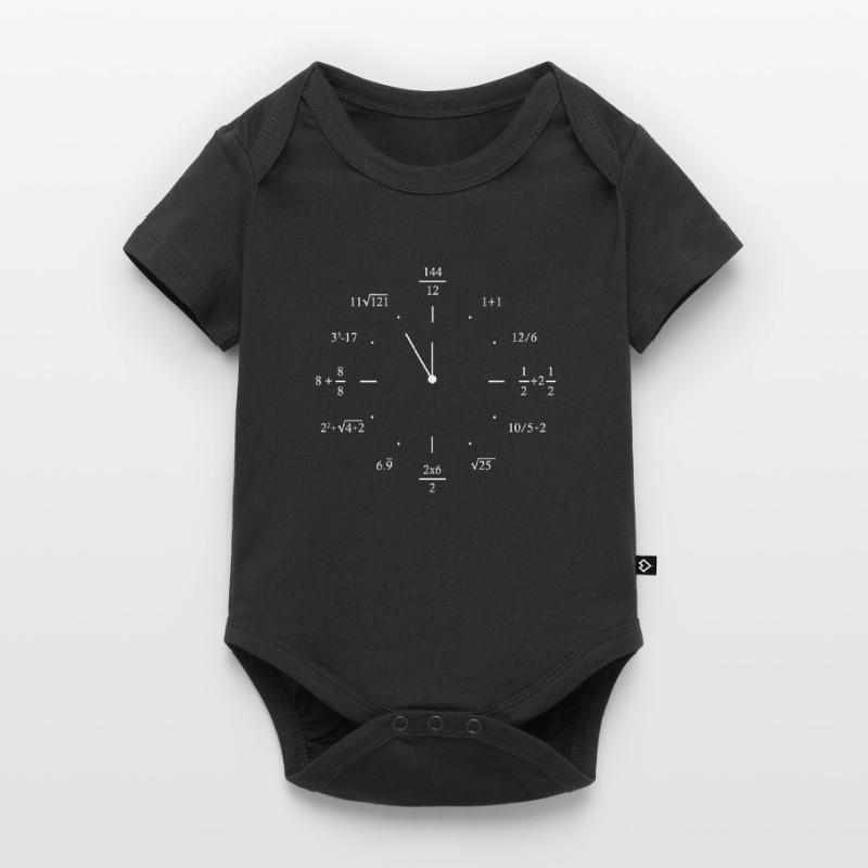 Math Clock Mathematics Math Baby Premium Kurzarmbody