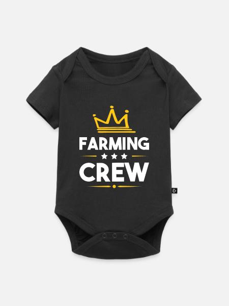 Farming Crew - Baby Premium Kurzarmbody - Schwarz