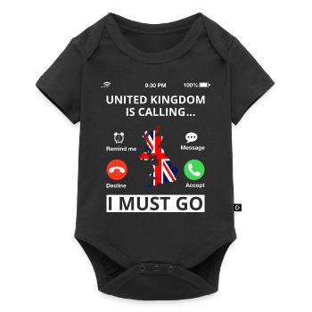 Grande-Bretagne Flag Union Jack Flag Londres Royaume-Uni - Body à manches courtes Premium Bébé - noir - Devant
