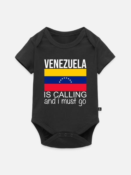 Venezuela Spruch - Baby Premium Kurzarmbody - Schwarz