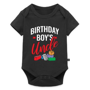 Uncle of the birthday boy Bauklötze - Baby Premium short-sleeve bodysuit - black - Front