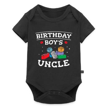 Oncle du garçon d’anniversaire Bauklötze - Body à manches courtes Premium Bébé - noir - Devant