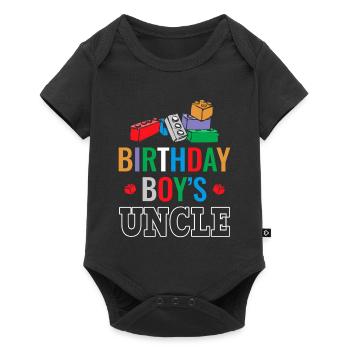 Oncle du garçon d’anniversaire Bauklötze - Body à manches courtes Premium Bébé - noir - Devant
