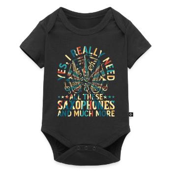 Oui, j’ai vraiment besoin de tous ces saxophones - Saxophone - Body à manches courtes Premium Bébé - noir - Devant