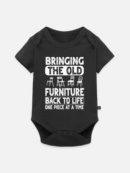 Flipping - Baby Premium Kurzarmbody - Schwarz