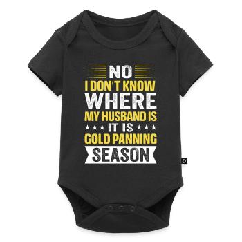 Gold Panning Gold Panning Gold Prospector - Baby Premium short-sleeve bodysuit - black - Front