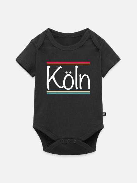 Köln - Baby Premium Kurzarmbody - Schwarz