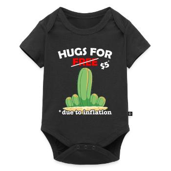 Fucktus cactus valentine costume Hugs For Free - Baby Premium Kurzarmbody - Schwarz - Vorne