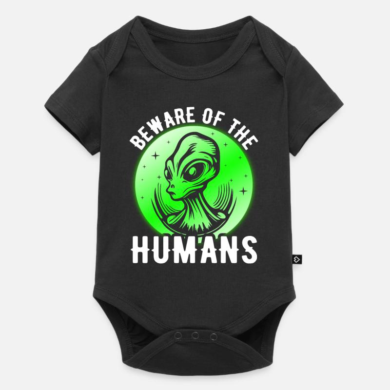 Alien, UFO, UAP, Space, Space Flying Object - Baby Premium short-sleeve bodysuit - black