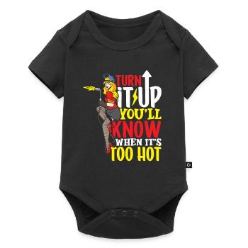 Welder Funny Funny Sweat Gift - Baby Premium short-sleeve bodysuit - black - Front