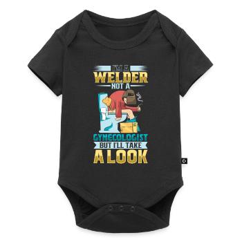 Welder Funny Funny Sweat Gift - Baby Premium short-sleeve bodysuit - black - Front