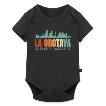 La Orotava - Baby Premium short-sleeve bodysuit - black - Front
