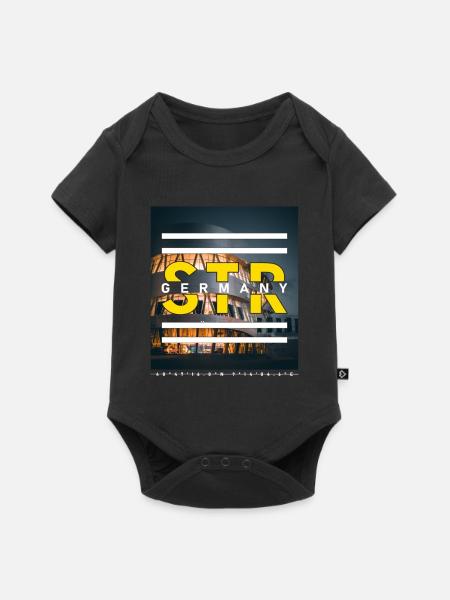 Stuttgart STR Germany - Museum - Baby Premium Kurzarmbody - Schwarz