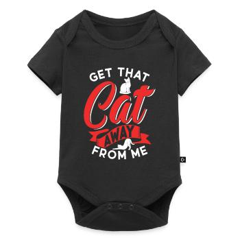 Take the cat away from me puppy dog lover - Baby Premium short-sleeve bodysuit - black - Front