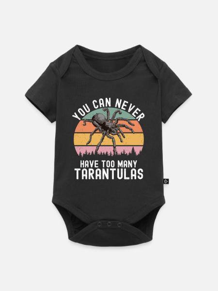 Tarantel - Baby Premium Kurzarmbody - Schwarz