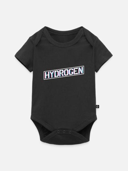 Wasserstoff Energie Hydrogen Element - Baby Premium Kurzarmbody - Schwarz