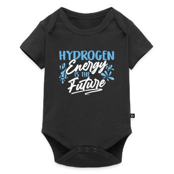 Energy from hydrogen is the future Hydrogen - Baby Premium short-sleeve bodysuit - black - Front