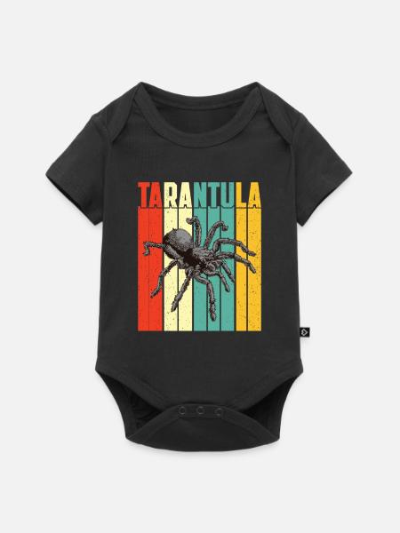 Tarantel - Baby Premium Kurzarmbody - Schwarz