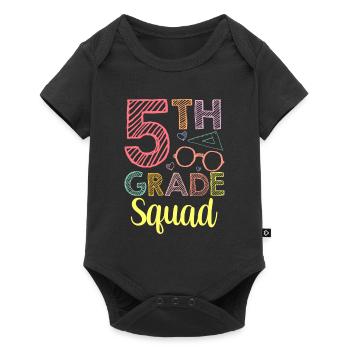 Équipe de 5 classes École de cinquième année - Body à manches courtes Premium Bébé - noir - Devant