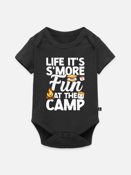 Marshmallow S'more - Baby Premium Kurzarmbody - Schwarz