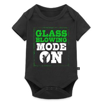 Glassblowers, glass production, glass craftsmanship - Baby Premium short-sleeve bodysuit - black - Front