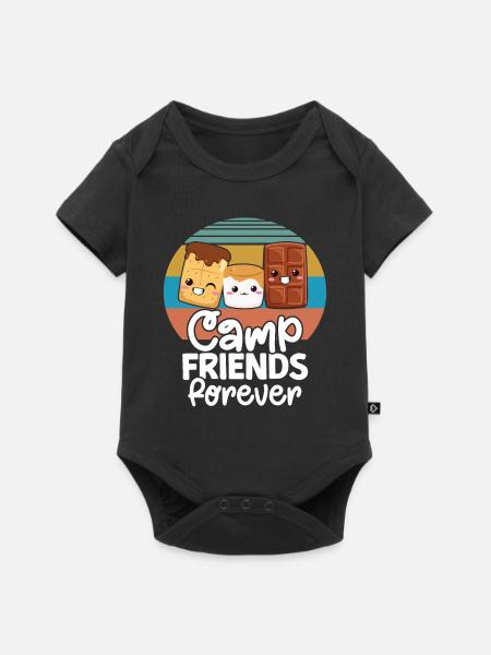 Marshmallow S'more - Baby Premium Kurzarmbody - Schwarz