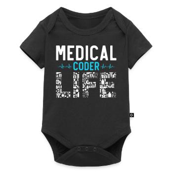 Medical Encoder Medical Programmer - Baby Premium short-sleeve bodysuit - black - Front