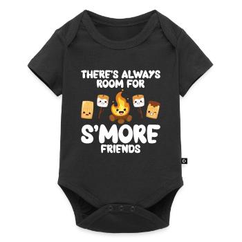 Guimauve S’more - Body à manches courtes Premium Bébé - noir - Devant