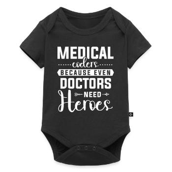 Medical Encoder Medical Programmer - Baby Premium short-sleeve bodysuit - black - Front