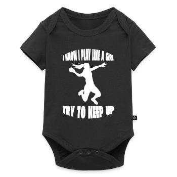 Handball players Handball Handball fan Handball team - Baby Premium short-sleeve bodysuit - black - Front
