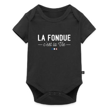 La Fondue, c'est la Vie ! - Body à manches courtes Premium Bébé - noir - Devant