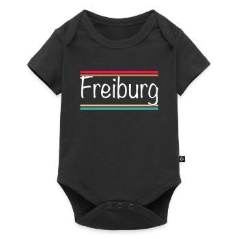 Freiburg - Baby Premium Kurzarmbody - Schwarz - Vorne