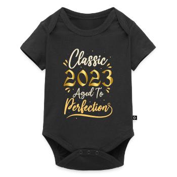Anniversaire 2023 cadeau 2023 Classic 2023 - Body à manches courtes Premium Bébé - noir - Devant